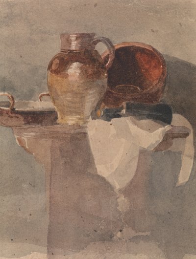 Still Life with a Jug and Copper Pan by Peter de Wint
